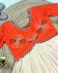 DESIGNER MUL MUL COTTON EMBROIDERY THREAD WORK GOWN FESTIVE WEAR WHOLESALE PRICE ETHNIC GARMENT (4)