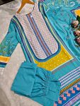 DESIGNER MUSLIM COTTON DIGITAL PRINT WITH REAL MIRROR WITH DIAMOND HANDWORK TOP BOTTOM WITH DUPATTA OFFICE WEAR WHOLESALE PRICE ETHNIC GARMENT (3)