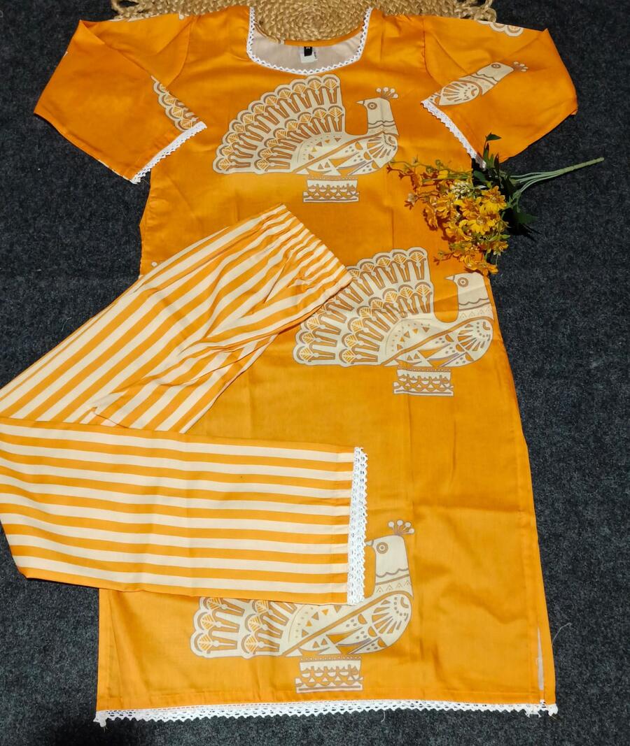 DESIGNER MUSLIN COTTON PRINTED WORK TOP BOTTOM SET OFFICE WEAR WHOLESALE PRICE ETHNIC GARMENT (25)