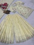 DESIGNER NATURAL CREPE SEQUENCE EMBROIDERY WORK TOP PALAZZO WITH DUPATTA FESTIVE WEAR WHOLESALE PRICE ETHNIC GARMENT (8)