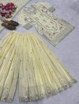 DESIGNER NATURAL CREPE SEQUENCE EMBROIDERY WORK TOP PALAZZO WITH DUPATTA FESTIVE WEAR WHOLESALE PRICE ETHNIC GARMENT (8)