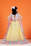 DESIGNER NET SEQUENCE WORK AND FLOWERS WORK KID’S LEHENGA CHOLI WITH DUPATTA WEDDING WEAR WHOLESALE PRICE ETHNIC WHOLESALE PRICE ETHNIC GARMENT(22)