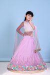 DESIGNER NET SEQUENCE WORK AND FLOWERS WORK KID’S LEHENGA CHOLI WITH DUPATTA WEDDING WEAR WHOLESALE PRICE ETHNIC WHOLESALE PRICE ETHNIC GARMENT(26)