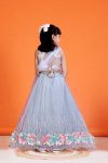 DESIGNER NET SEQUENCE WORK AND FLOWERS WORK KID’S LEHENGA CHOLI WITH DUPATTA WEDDING WEAR WHOLESALE PRICE ETHNIC WHOLESALE PRICE ETHNIC GARMENT(17)
