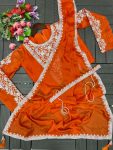 DESIGNER RANGOLI SILK EMBROIDERY CODING WORK READY TO WEAR SAREE WITH STITCHED BLOUSE PARTY WEAR WHOLESALE PRICE ETHNIC GARMENT (4)