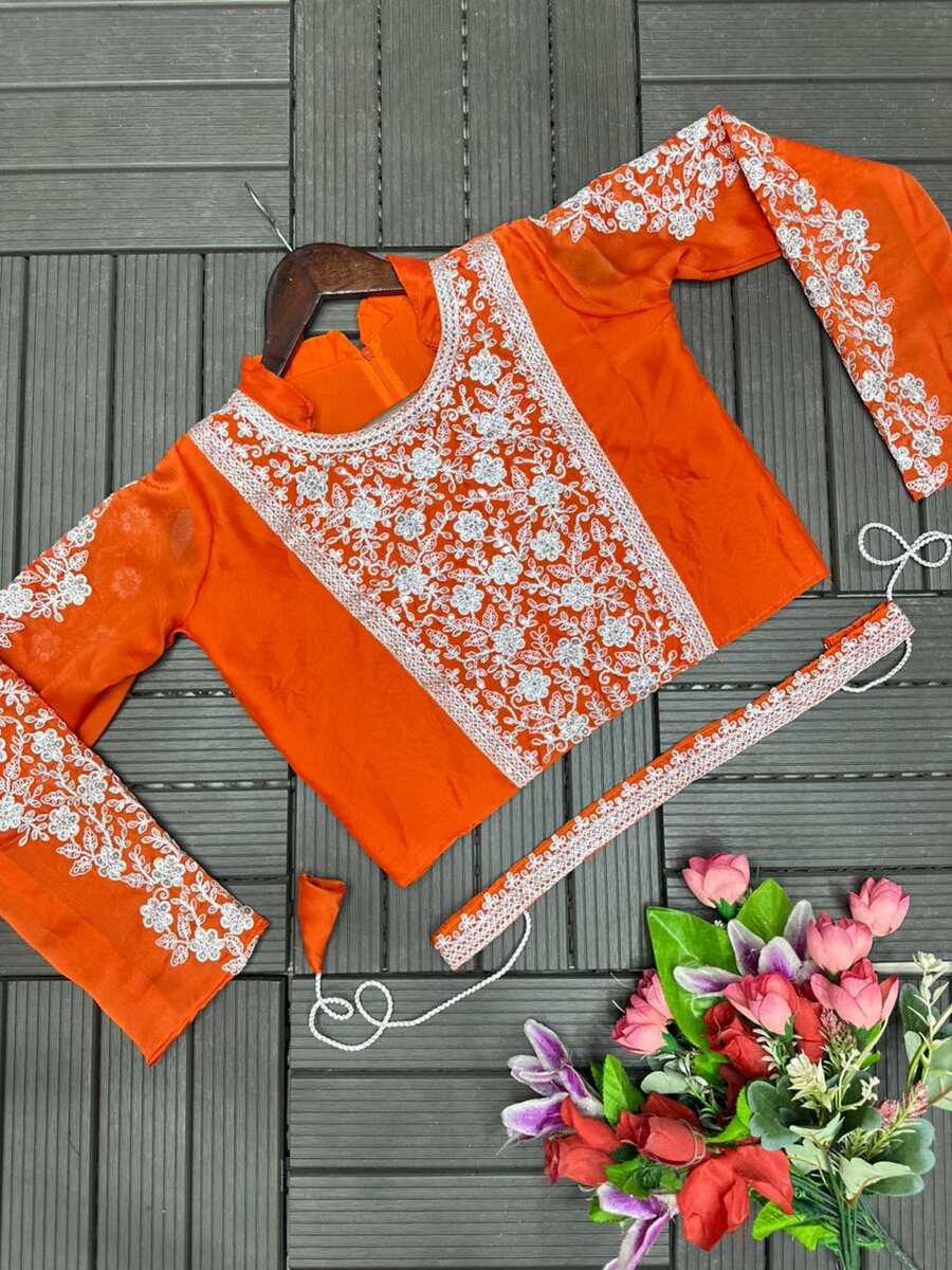 DESIGNER RANGOLI SILK EMBROIDERY CODING WORK READY TO WEAR SAREE WITH STITCHED BLOUSE PARTY WEAR WHOLESALE PRICE ETHNIC GARMENT (7)