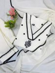 DESIGNER ROMAN SILK EMBROIDERY WORK AND LACE WORK TOP BOTTOM WITH DUPATTA OFFICE WEAR WHOLESALE PRICE ETHNIC GARMENT(16)