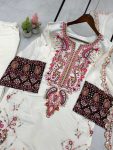 DESIGNER ROMAN SILK SEQUENCE EMBROIDERY WORK TOP PALAZZO DUPATTA PARTY WEAR WHOLESALE PRICE ETHNIC GARMENT (9)