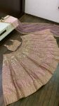 DESIGNER SATIN SILK SEQUENCE DORI AND ZARI WORK LEHENGA CHOLI WITH DUPATTA RECEPTION WEAR WHOLESALE PRICE ETHNIC GARMENT (2)