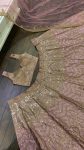 DESIGNER SATIN SILK SEQUENCE DORI AND ZARI WORK LEHENGA CHOLI WITH DUPATTA RECEPTION WEAR WHOLESALE PRICE ETHNIC GARMENT (2)