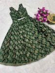 DESIGNER SILK WEAVING WORK KID’S LEHANGA CHOLI FESTIVE WEAR WHOLESALE PRICE ETHNIC GARMENT (8)