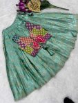 DESIGNER SILK WEAVING WORK KID’S LEHANGA CHOLI FESTIVE WEAR WHOLESALE PRICE ETHNIC GARMENT (5)