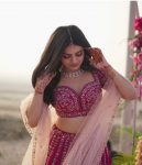 DESIGNER SLUB SILK DORI , SEQUENCE & THREAD WORK LEHENGA CHOLI WITH DUPATTA WEDDING WEAR WHOLESALE PRICE ETHNIC GARMENT (2)