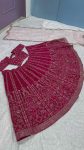 DESIGNER SLUB SILK DORI , SEQUENCE & THREAD WORK LEHENGA CHOLI WITH DUPATTA WEDDING WEAR WHOLESALE PRICE ETHNIC GARMENT (2)