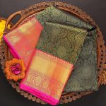 DESIGNER SOFT LICHI SILK CLOTH JACQUARD WORK SAREE WITH UNSTITCHED BLOUSE PARTY WEAR WHOLESALE PRICE ETHNIC GARMENT (11)