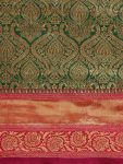 DESIGNER SOFT LICHI SILK CLOTH JACQUARD WORK SAREE WITH UNSTITCHED BLOUSE PARTY WEAR WHOLESALE PRICE ETHNIC GARMENT (11)