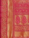 DESIGNER SOFT LICHI SILK CLOTH JACQUARD WORK SAREE WITH UNSTITCHED BLOUSE PARTY WEAR WHOLESALE PRICE ETHNIC GARMENT (11)