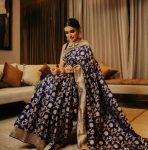 DESIGNER SOFT LICHI SILK JACQUARD WORK SAREE WITH UNSTITCHED BLOUSE FESTIVAL WEAR WHOLESALE PRICE ETHNIC GARMENT (2)