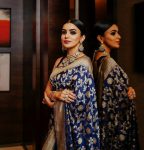 DESIGNER SOFT LICHI SILK JACQUARD WORK SAREE WITH UNSTITCHED BLOUSE FESTIVAL WEAR WHOLESALE PRICE ETHNIC GARMENT (2)