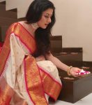 DESIGNER SOFT LICHI SILK JACQUARD WORK SAREE WITH UNSTITCHED BLOUSE FESTIVAL WEAR WHOLESALE PRICE ETHNIC GARMENT (1)