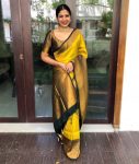 DESIGNER SOFT LICHI SILK JACQUARD WORK SAREE WITH UNSTITCHED BLOUSE PARTY WEAR WHOLESALE PRICE ETHNIC GARMENT (2)