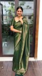 DESIGNER SOFT LICHI SILK JACQUARD WORK SAREE WITH UNSTITCHED BLOUSE SEASONABLE WHOLESALE PRICE ETHNIC GARMENT (1)