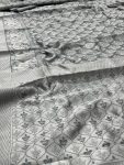 DESIGNER SOFT LICHI SILK JACQUARD WORK SAREE WITH UNSTITCHED BLOUSE WEDDING WEAR WHOLESALE PRICE ETHNIC GARMENT (2)