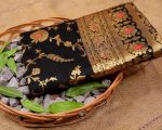 DESIGNER SOFT LICHI SILK JACQUARD WORK WITH ORIGINAL GOLD ZARI SAREE WITH UNSTITCHED BLOUSE FESTIVAL WEAR WHOLESALE PRICE ETHNIC GARMENT (25)