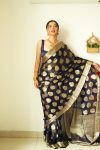 DESIGNER SOFT LINEN SLAB RICH WEAVING WORK READY TO WEAR SAREE WITH UNSTITCHED BLOUSE PARTY WEAR WHOLESALE PRICE ETHNIC GARMENT (20)