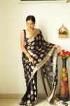 DESIGNER SOFT LINEN SLAB RICH WEAVING WORK READY TO WEAR SAREE WITH UNSTITCHED BLOUSE PARTY WEAR WHOLESALE PRICE ETHNIC GARMENT (20)
