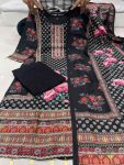 DESIGNER SOFT MUSLIN REAL MIRROR WORK, FANCY LACE & LATKAN TOP BOTTOM WITH DUPATTA OFFICE WEAR WHOLESALE PRICE ETHNIC GARMENT (7)