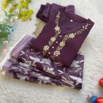 DESIGNER SOFT SILK HAND WORK TOP BOTTOM WITH DUPATTA FESTIVE WEAR WHOLESALE PRICE ETHNIC GARMENT (3)