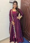 DESIGNER SPACE SILK SEQUENCE EMBROIDERY WORK GOWN WITH DUPATTA PARTY WEAR WHOLESALE PRICE ETHNIC GARMENT (2)
