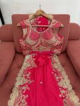 DESIGNER VICHITRA SILK CODING & SEQUENCE WORK SAREE WITH UNSTITCHED BLOUSE WEDDING WEAR WHOLESALE PRICE ETHNIC GARMENT (3)