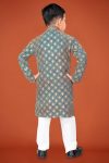 DESIGNER VISCOSE RAYON CHIKANKARI LUCKNOWI SCHIFLI WORK KID’S KURTA PAYJAMA WEDDING WEAR WHOLESALE PRICE ETHNIC GARMENT (16)