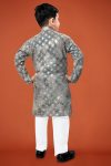 DESIGNER VISCOSE RAYON CHIKANKARI LUCKNOWI SCHIFLI WORK KID’S KURTA PAYJAMA WEDDING WEAR WHOLESALE PRICE ETHNIC GARMENT (20)