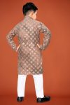 DESIGNER VISCOSE RAYON CHIKANKARI LUCKNOWI SCHIFLI WORK KID’S KURTA PAYJAMA WEDDING WEAR WHOLESALE PRICE ETHNIC GARMENT (22)