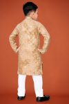 DESIGNER VISCOSE RAYON CHIKANKARI LUCKNOWI SCHIFLI WORK KID’S KURTA PAYJAMA WEDDING WEAR WHOLESALE PRICE ETHNIC GARMENT (7)