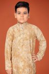 DESIGNER VISCOSE RAYON CHIKANKARI LUCKNOWI SCHIFLI WORK KID’S KURTA PAYJAMA WEDDING WEAR WHOLESALE PRICE ETHNIC GARMENT (7)