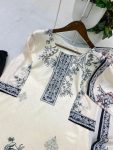 FABULOUS CHINON PRINT WORK TOP BOTTOM WITH DUPATTA OFFICE WEAR WHOLESALE PRICE ETHNIC GARMENT (8)