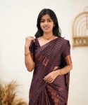 FABULOUS LICHI SILK JACQUARD WORK SAREE WITH UNSTITCHED BLOUSE CASUAL WEAR WHOLESALE PRICE ETHNIC GARMENT (16)
