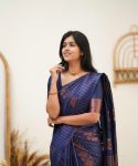 FABULOUS LICHI SILK JACQUARD WORK SAREE WITH UNSTITCHED BLOUSE CASUAL WEAR WHOLESALE PRICE ETHNIC GARMENT (2)