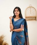 FABULOUS LICHI SILK JACQUARD WORK SAREE WITH UNSTITCHED BLOUSE CASUAL WEAR WHOLESALE PRICE ETHNIC GARMENT (10)