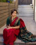 FABULOUS LICHI SILK JACQUARD WORK SAREE WITH UNSTITCHED BLOUSE DAILY WEAR WHOLESALE PRICE ETHNIC GARMENT (24)