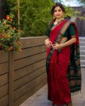 FABULOUS LICHI SILK JACQUARD WORK SAREE WITH UNSTITCHED BLOUSE DAILY WEAR WHOLESALE PRICE ETHNIC GARMENT (24)