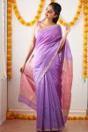 FABULOUS LICHI SILK JACQUARD WORK SAREE WITH UNSTITCHED BLOUSE FESTIVAL WEAR WHOLESALE PRICE ETHNIC GARMENT (10)