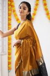 FABULOUS LICHI SILK JACQUARD WORK SAREE WITH UNSTITCHED BLOUSE FESTIVAL WEAR WHOLESALE PRICE ETHNIC GARMENT (46)