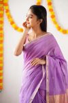 FABULOUS LICHI SILK JACQUARD WORK SAREE WITH UNSTITCHED BLOUSE FESTIVAL WEAR WHOLESALE PRICE ETHNIC GARMENT (10)