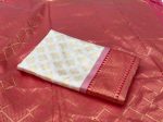 FABULOUS LICHI SILK JACQUARD WORK SAREE WITH UNSTITCHED BLOUSE PARTY WEAR WHOLESALE PRICE ETHNIC GARMENT (1)
