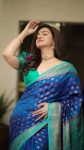FABULOUS LICHI SILK JACQUARD WORK SAREE WITH UNSTITCHED BLOUSE WEDDING WEAR WHOLESALE PRICE ETHNIC GARMENT (2)